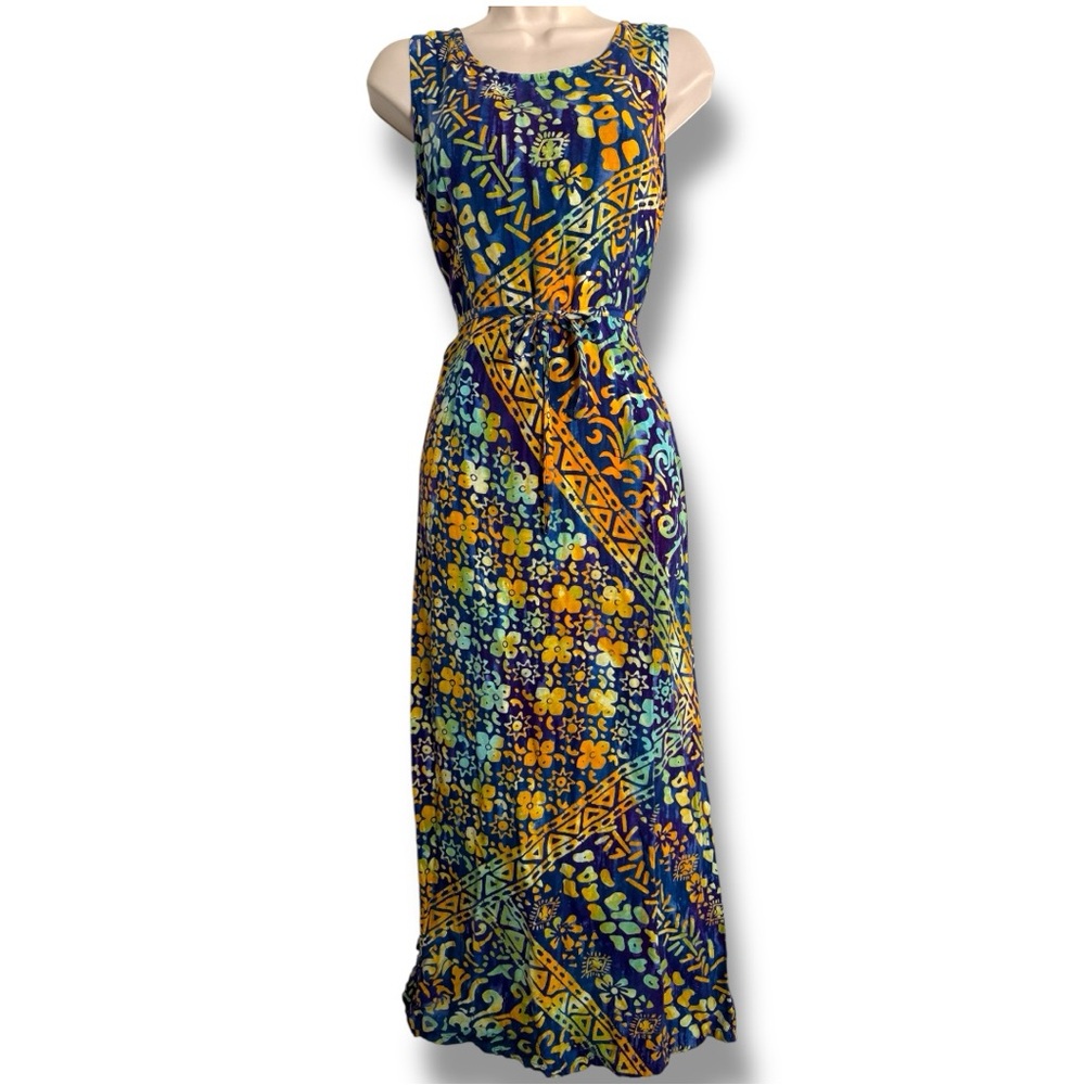 Vintage Hawaiian Beach Dress Samson Size Small Tie Waist